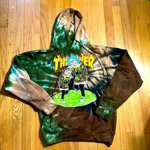 THRASHER RICK AND MORTY DESIGN HOODIE